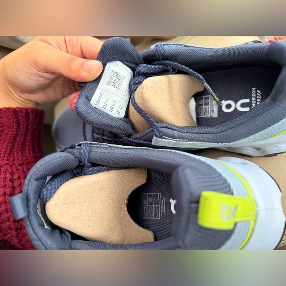 On Running Navy and Lime Sneakers - Picture 2 of 2